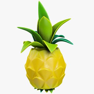 3D cartoon pineapple