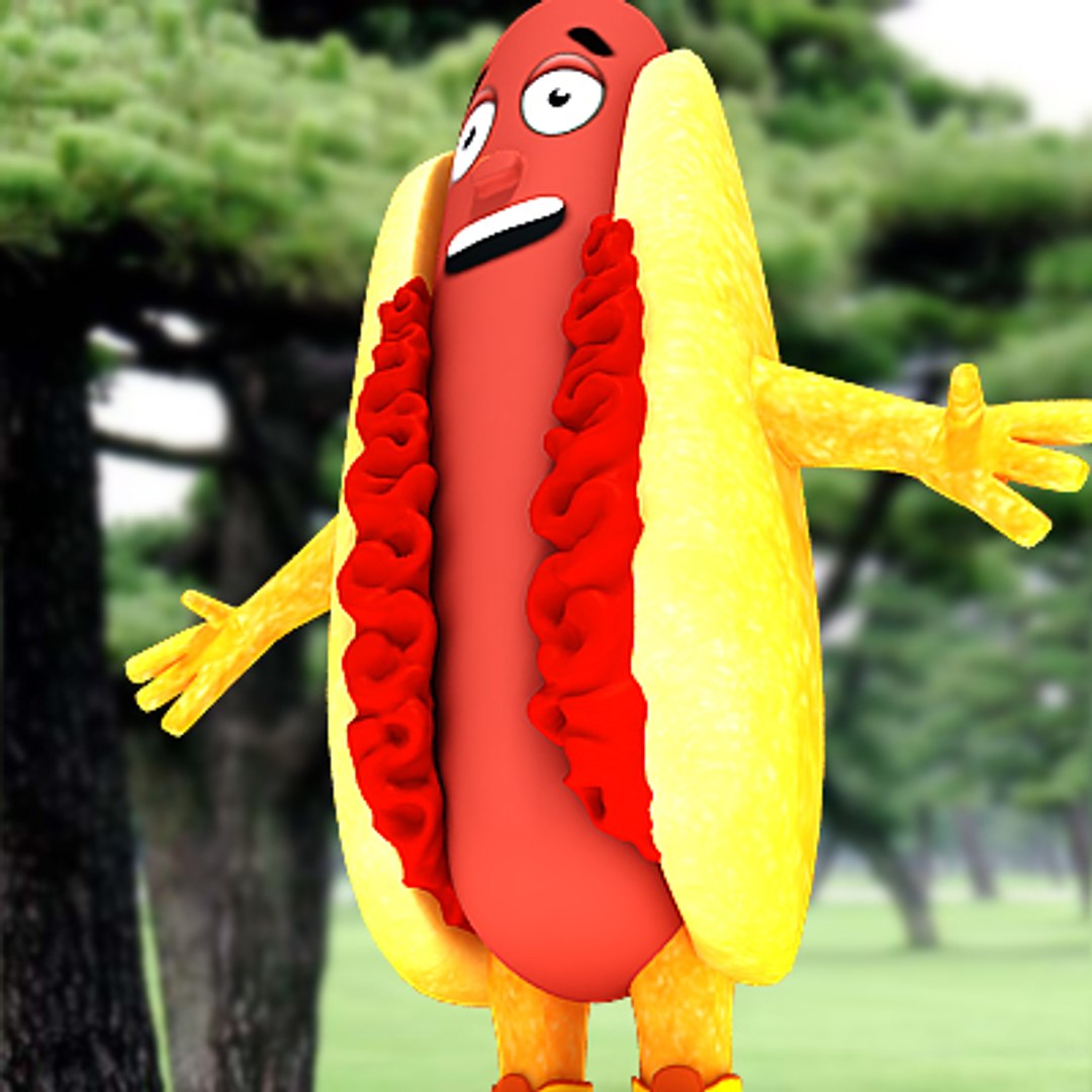 Promotional Hot Dog Costume 3d Max