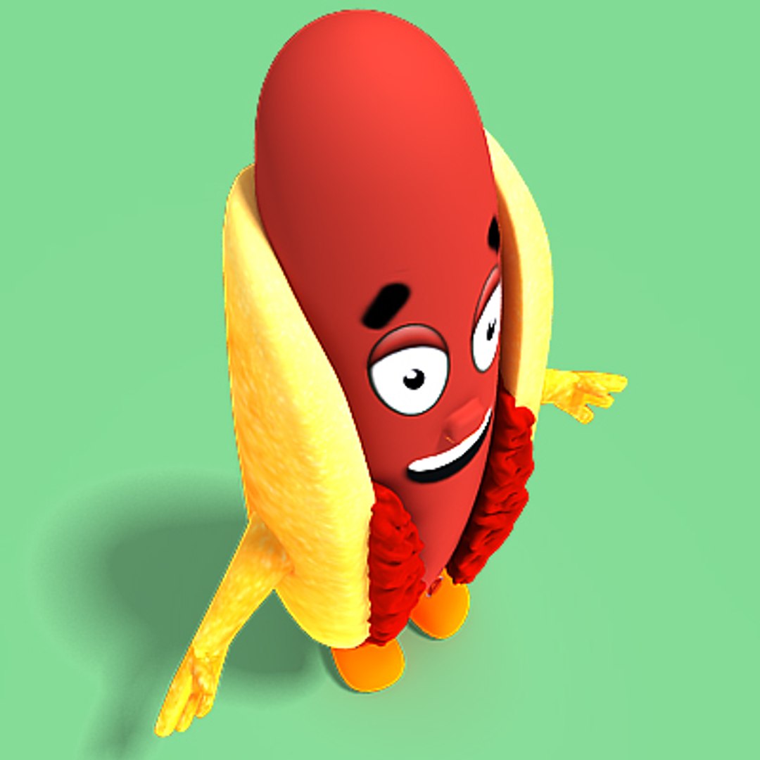 Promotional Hot Dog Costume 3d Max