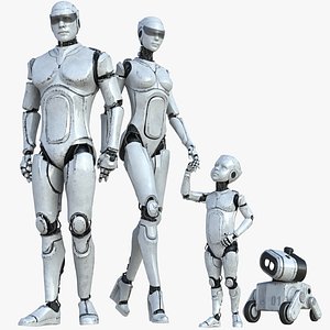3D Cyborgs Family model