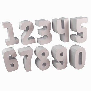 Numbers Papercraft