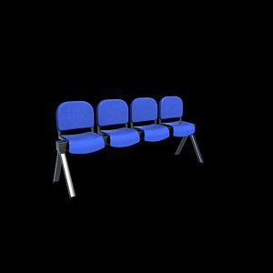 Beam Seating 01 3D model 3D model