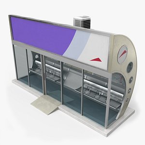 3D Dubai Air-Conditioned Bus Shelter model