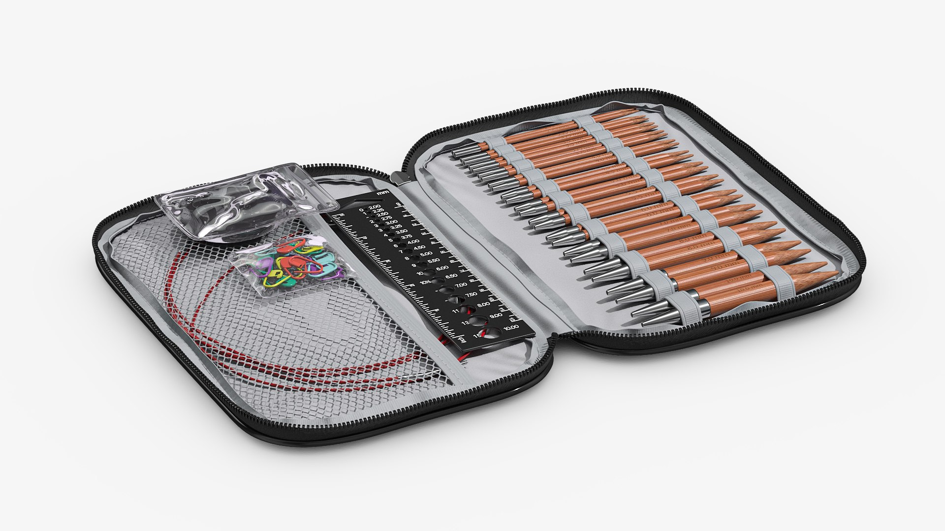 Knitting Needles Set 3D model preview