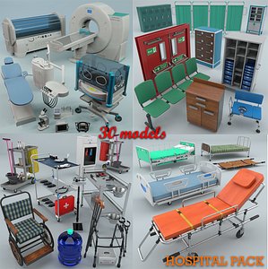 3D medical equipments - hospital bed