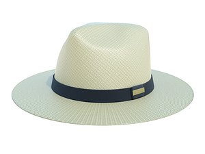 3D CHAPEU DE PALHA ABA LARGA MARCATTO model