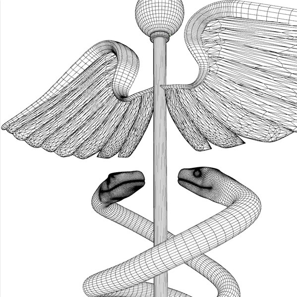 medical caduceus c4d