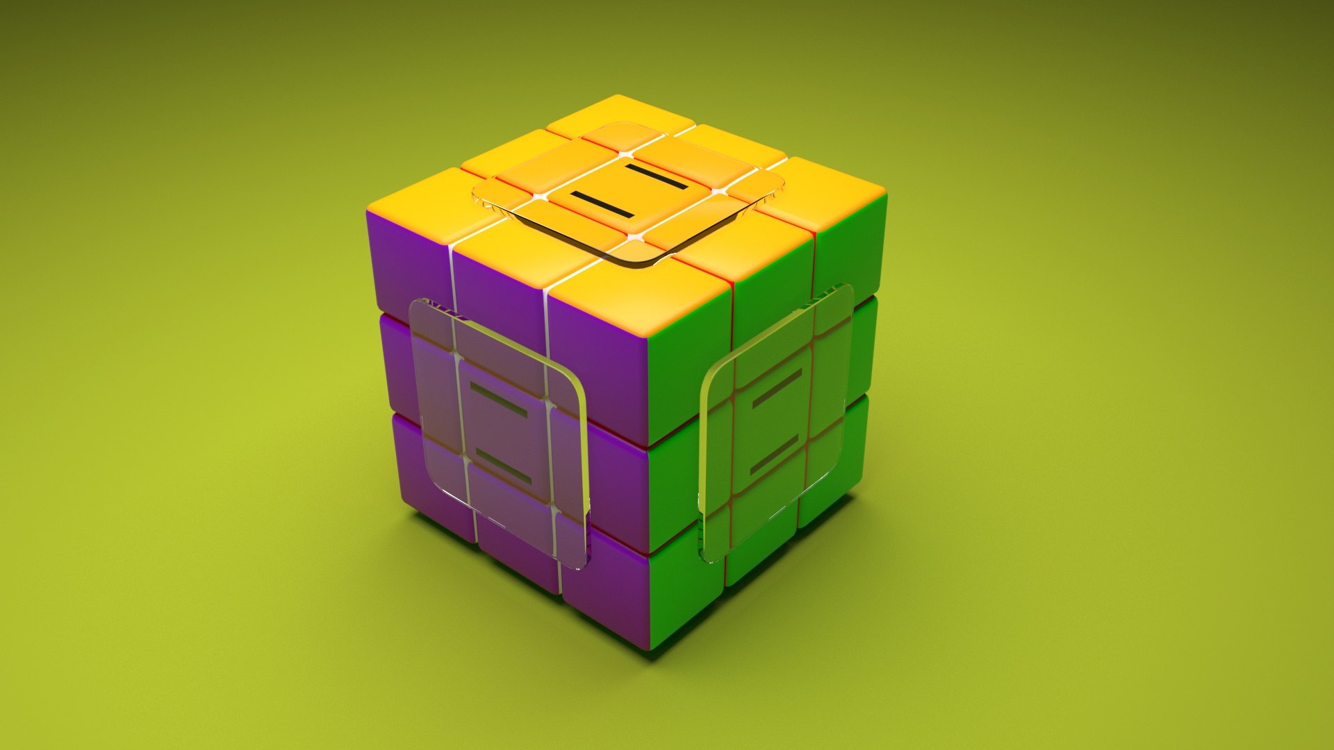 3D Rubiks Slide - TurboSquid 1825660