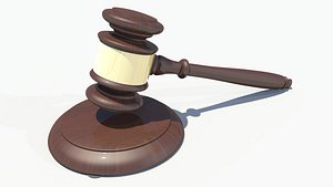 judge hammer 3D model