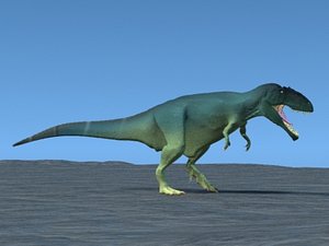 giganotosaurus rex animation 3d model