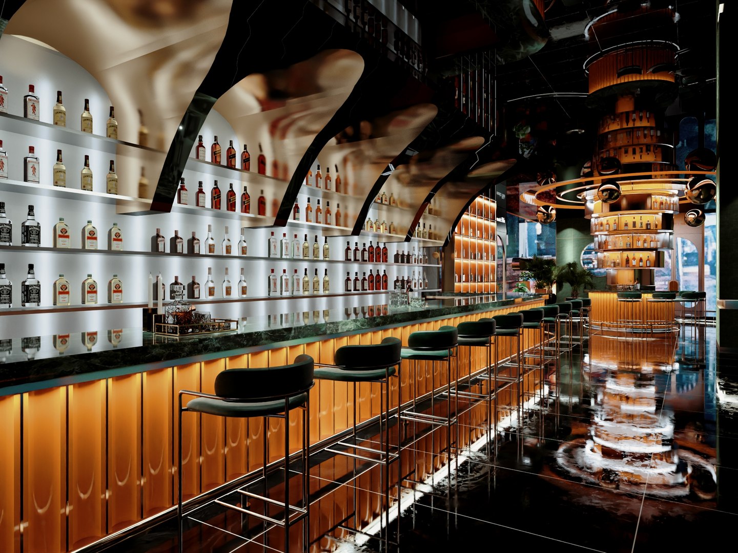 Modern Luxury Bar Interior 3D Model 3D Model - TurboSquid 2506015
