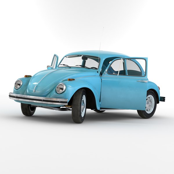 3ds max volkswagen beetle 1966 rigged