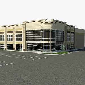 car dealership 3d model