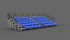 3D bleacher module 3D model