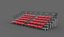 3D bleacher module 3D model