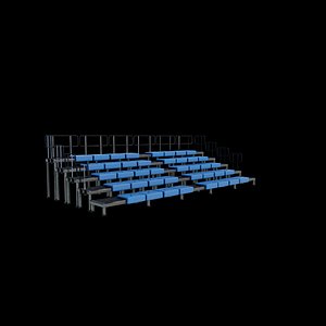3D bleacher module 3D model