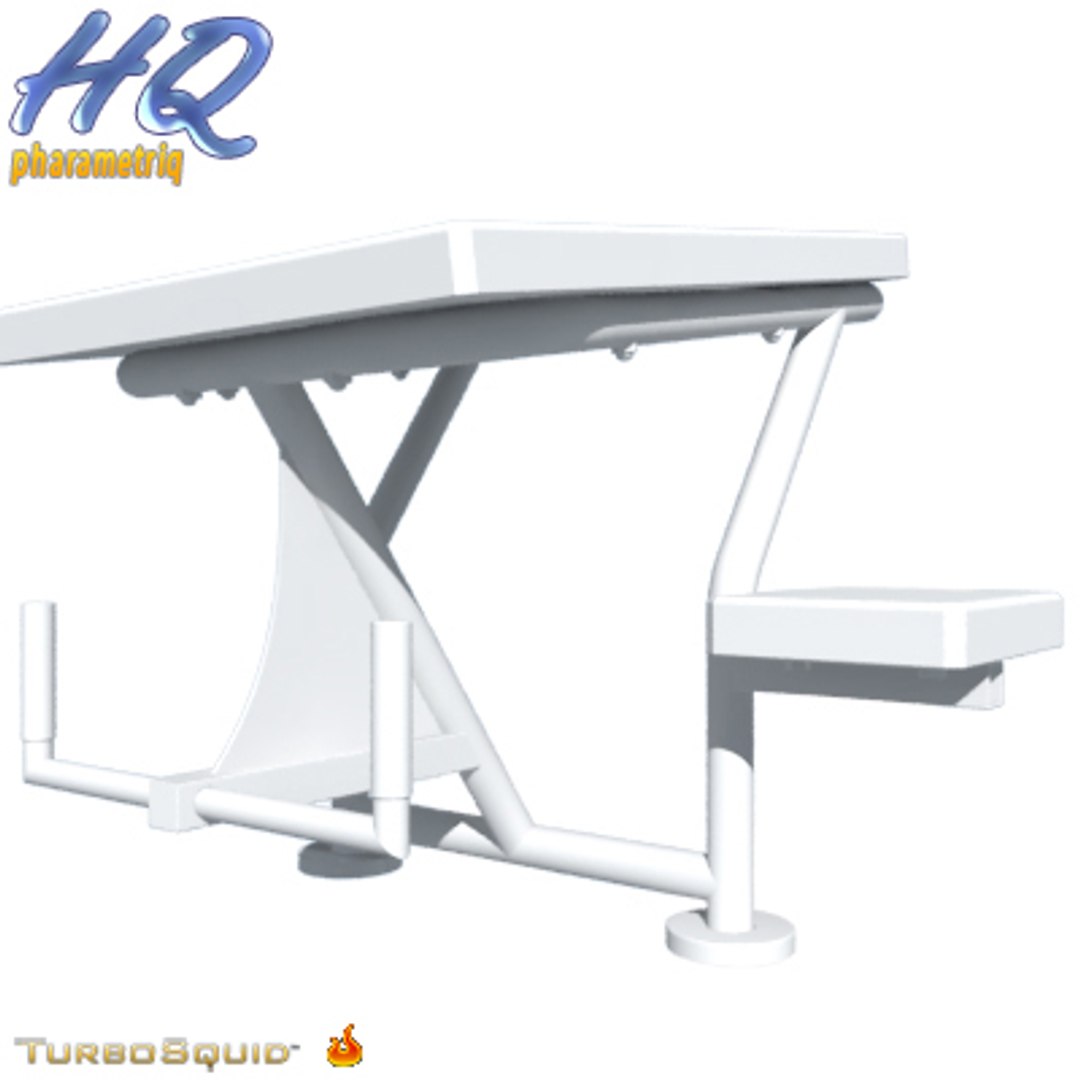pool starting block 04 3d max
