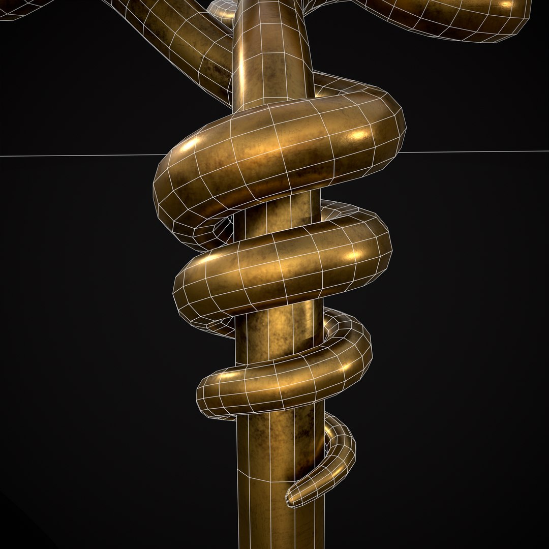 3D Twisted Wire Looping Gold Ring - TurboSquid 1988447