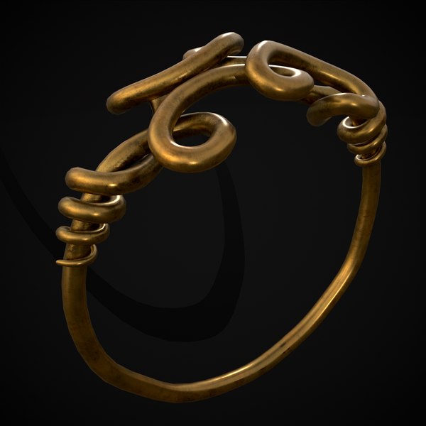 3D Twisted Wire Looping Gold Ring