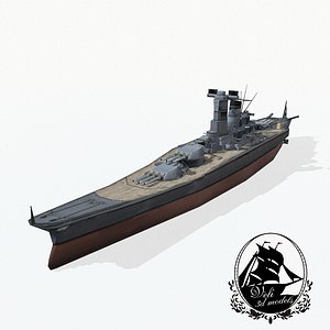 3ds yamato battleship ship