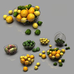 3D fruit food