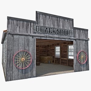3d model blacksmith shop