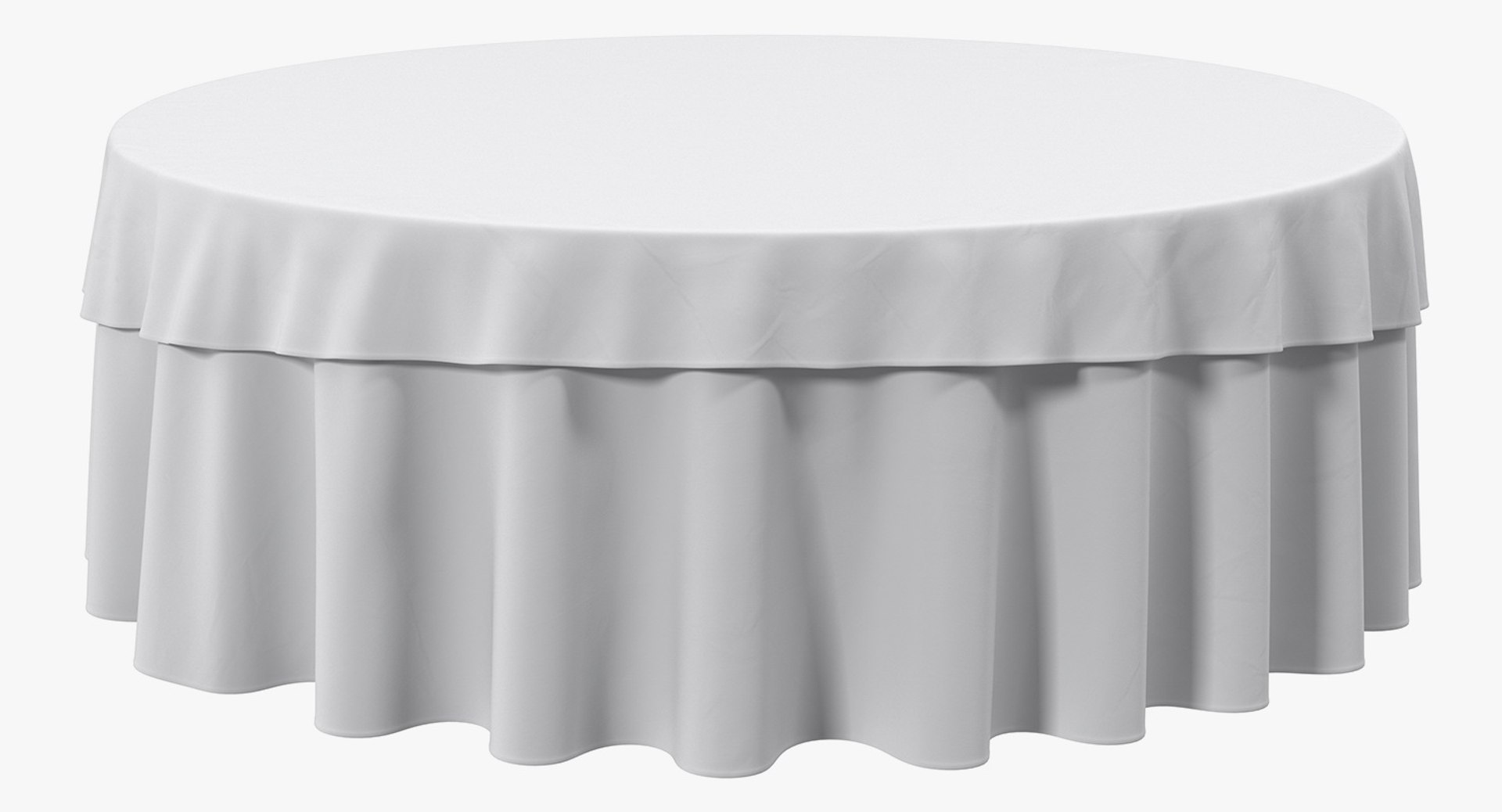 Round TableCloth 3D model preview