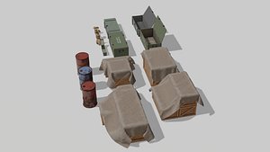 3D MILITARY STUFF model