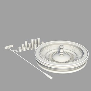 3d model roulette wheel