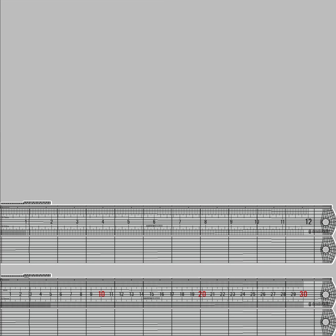 Metal Ruler 3d Max