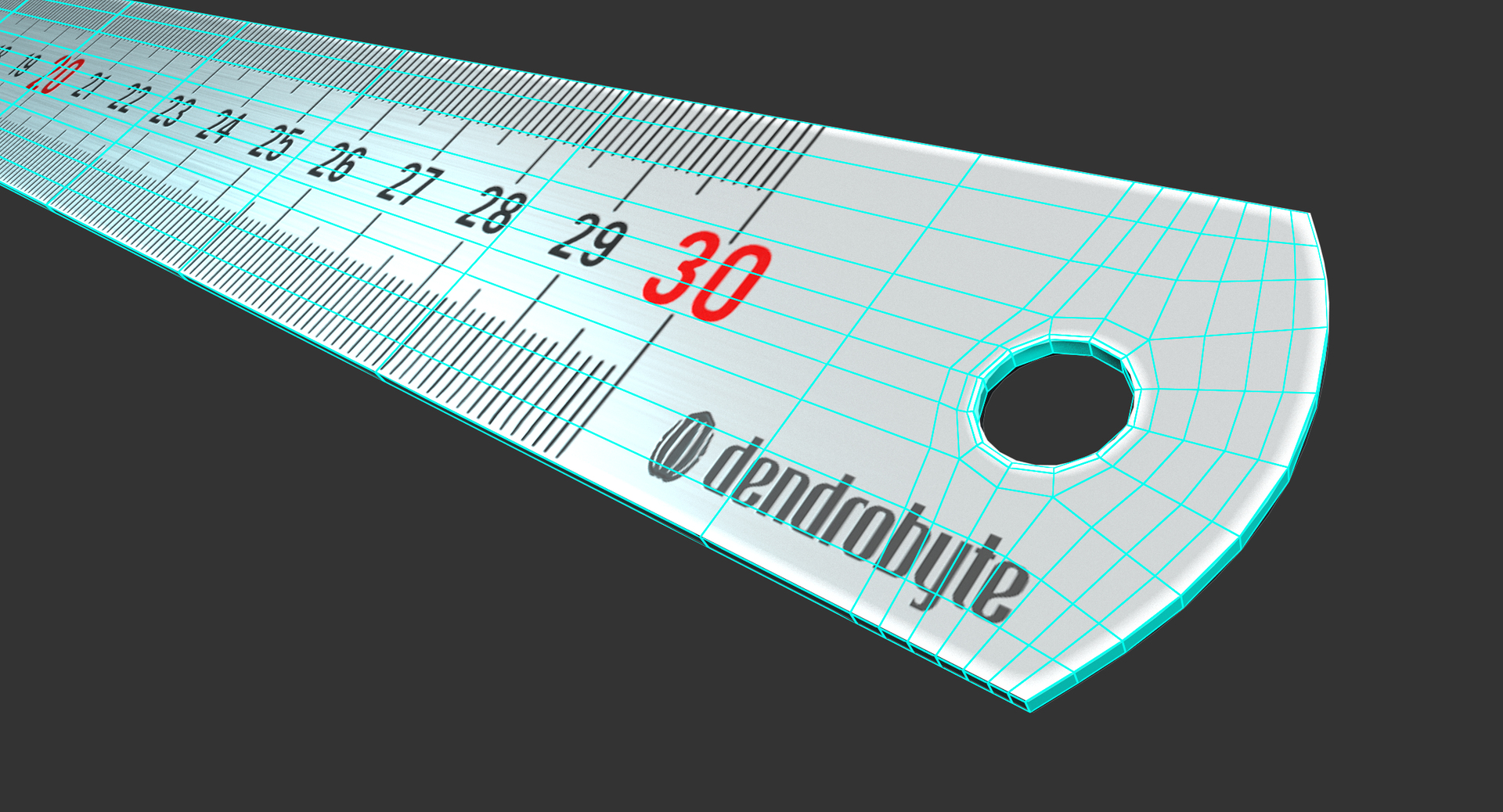 metal ruler 3d max