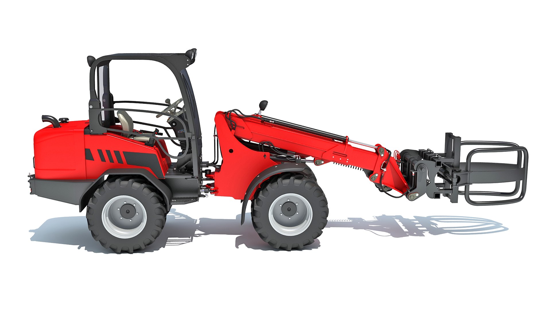 Telescopic Handler Forklift 3D Model TurboSquid 2035174