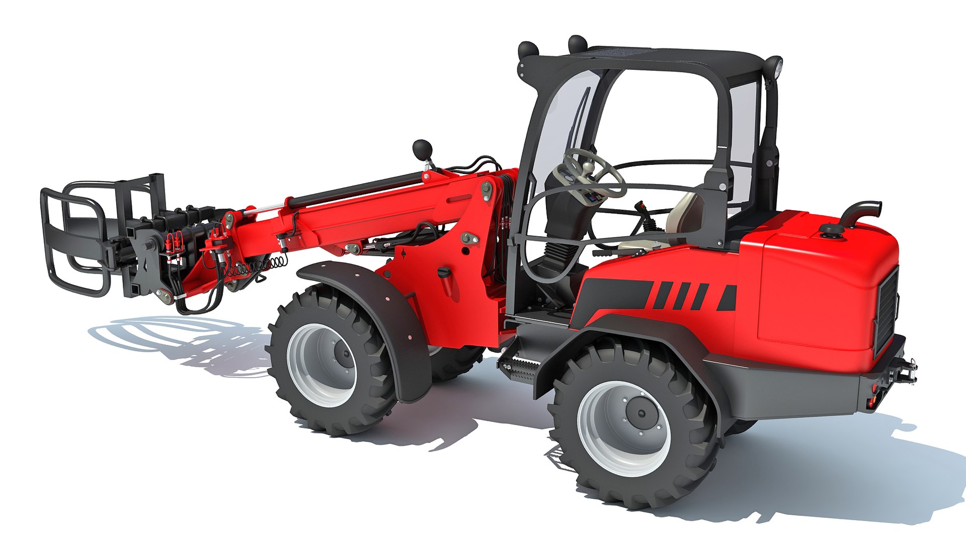 Telescopic Handler Forklift 3D Model - TurboSquid 2035174