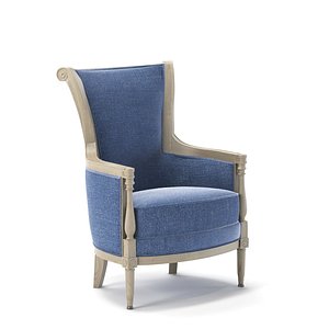 3D model French Directoire Period Bergere2017