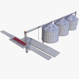 3D granary factory model