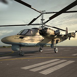 kamov ka-52 ka 3D model