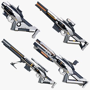 3D Sci-Fi Weapons X4 Package