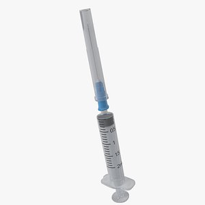 syringe 2ml 3D