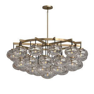 Restoration Hardware  Cabrette Clear Glass Round Chandelier
