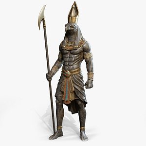 Egyptian Statue Horus 3D