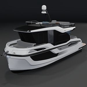 3D model Galeon 430 EXP Luxury Motor Yacht 3D model