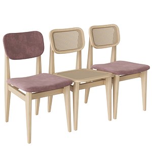 C-Chair Dining Chair 3D model