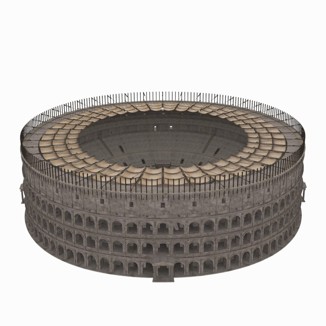 Colosseum Velarium Arena 3d Model