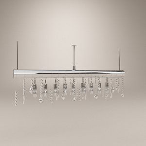 Linear Strand Crystal Chandelier