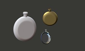 flask 3D model