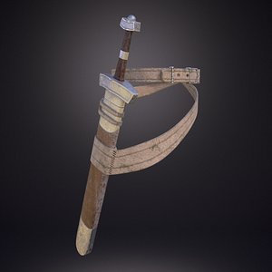 3D sword scabbard model