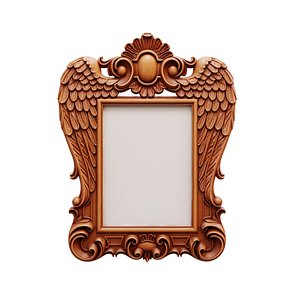 carved frame mirror cnc and 3d printing 3D model