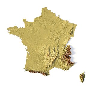 France STL model 3D model