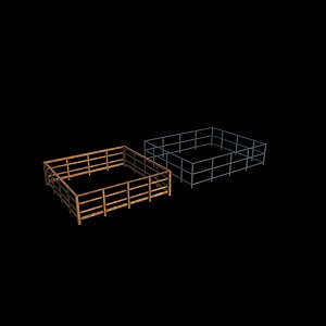 3D fence 3D model model