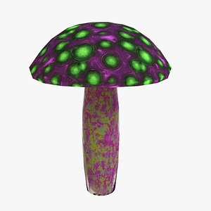 3d model of alien mushroom